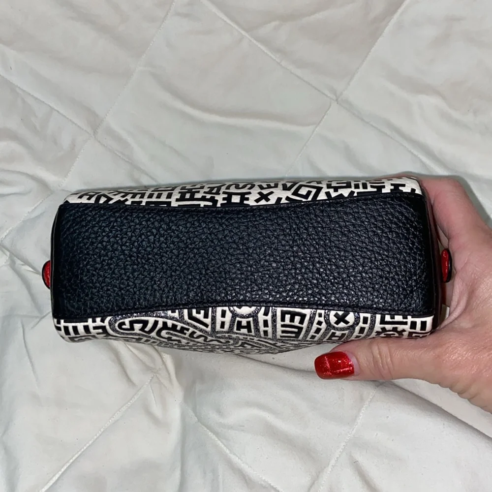 RARE Nwot Coach Disney Mickey Mouse X Keith Haring Boxy Cosmetic Case C7436